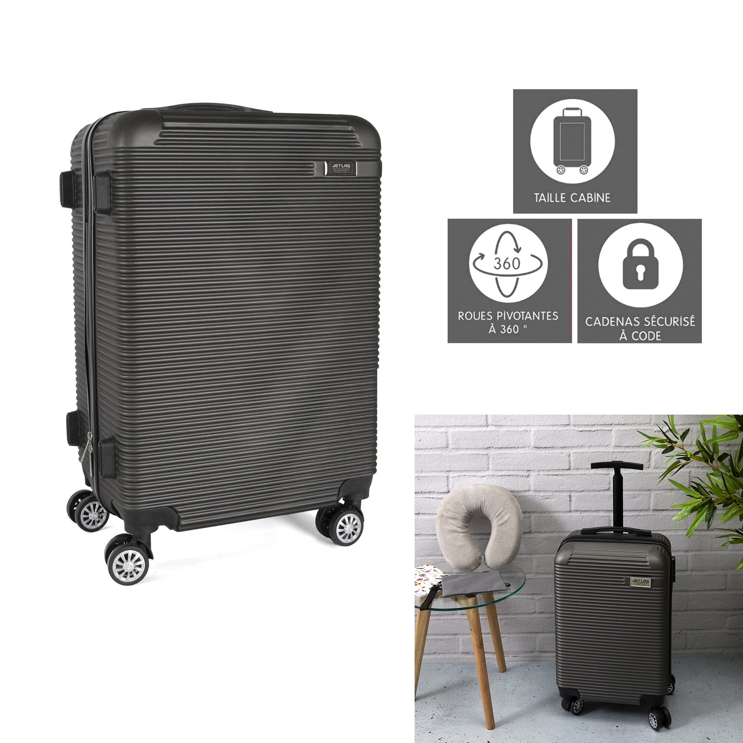 Valise Cabine Tokyo Gris 35L