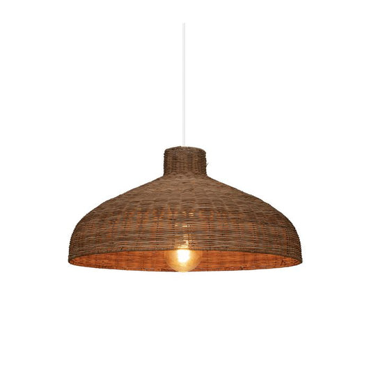 ATMOSPHERA Luminaire Suspension En Rotin Et Métal D 58 Cm