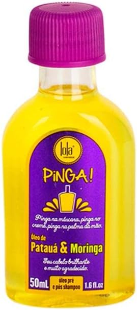 Lola Cosmetics - PINGA Huile Capillaire Hydratante Patatuá et Moringa - 50ml - Unisexe - Nutrition et Hydratation Intenses