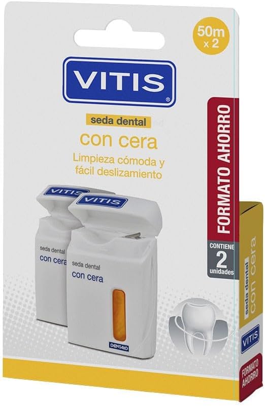 Seda Dent Vitis Con Cera Duplo 2 x 50 m