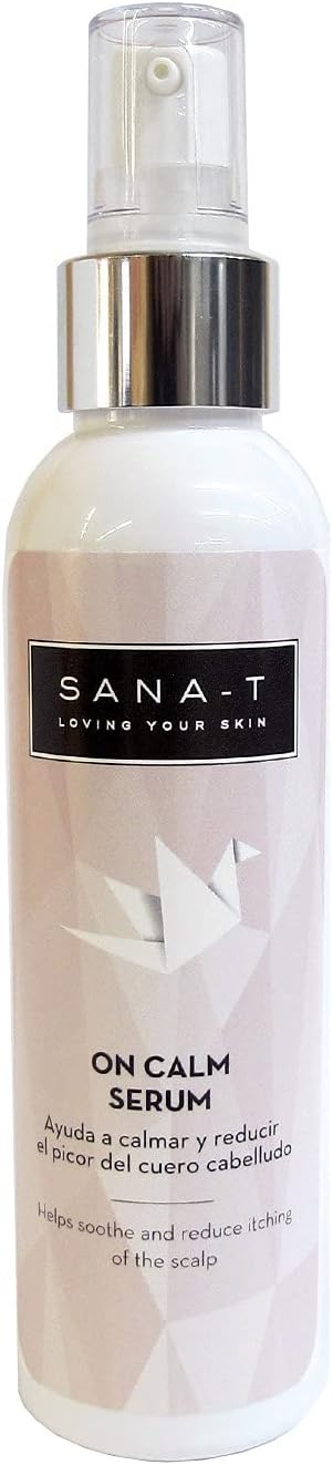 SANA-T ON CALM SERUM 125ml | Apaisant et protecteur, aide à réduire les démangeaisons du cuir chevelu dans les traitements contre le cancer | Sans parabènes, silicones ni parfum