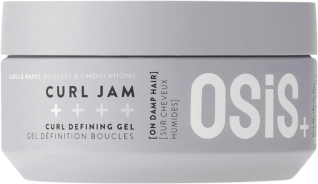 Schwarzkopf Professional OSiS Curl Jam Gel Pour Cheveux Boucles Naturelles Protection Contre L'Humidité Brillance Forte Définition Hydratant Adoucissant Fixation Légère 300 ml