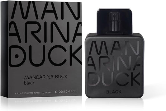 MANDARINA DUCK FRAGRANCES | Black Eau de Toilette, Parfum Homme Spray, Famille olfactive Fougère, Oriental, 100 ml