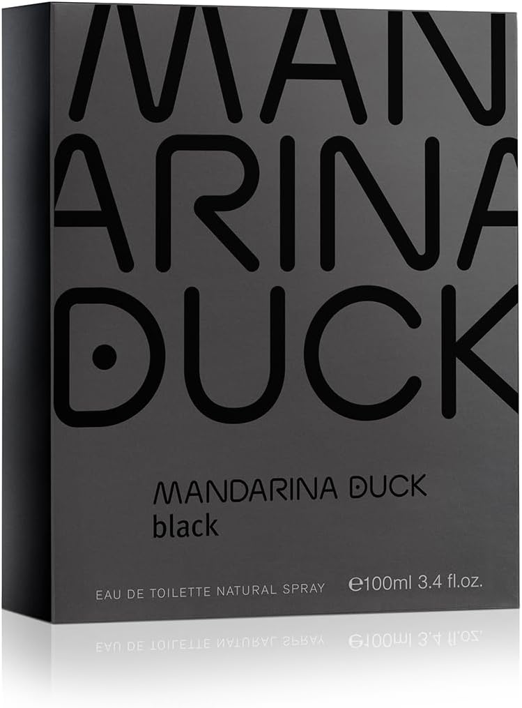MANDARINA DUCK FRAGRANCES | Black Eau de Toilette, Parfum Homme Spray, Famille olfactive Fougère, Oriental, 100 ml