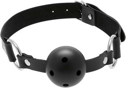 S Pleasures Breathable Ball Gag - Ball Gag Black 130g