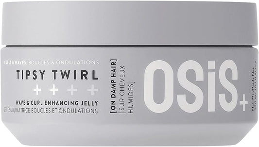 Schwarzkopf Professional OSiS Tipsy Twirl Gelée Pour Cheveux Bouclés Et Ondulés Forte Définition Volume Légèreté Protection Contre L'Humidité Fixation Normale 300 ml