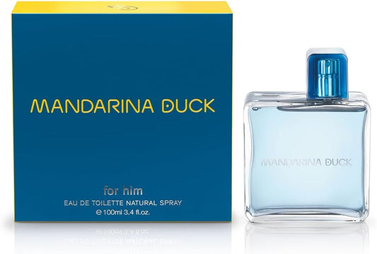 MANDARINA DUCK FRAGRANCES | For Him Eau de Toilette, Male Perfume Spray, Fern Marine Olfactory Family, 100 ml