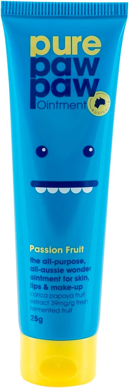Pure Paw Paw Australian Ointment with Passion Fruit to Smooth and Soothe, Suitable for Lips, All Skin Types and Makeup 25g