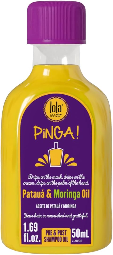 Lola Cosmetics - PINGA Patatuá and Moringa Moisturising Hair Oil - 50 ml - Unisex - Intense Nutrition and Hydration
