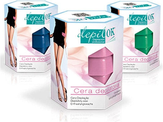 DEPIL OK Pink Wax 6 tablets 300 g, Standard, Single