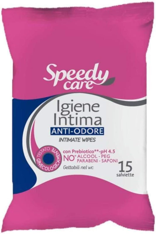 SPEEDY CARE Lingettes Hygiène Sous-vêtements 15 pièces