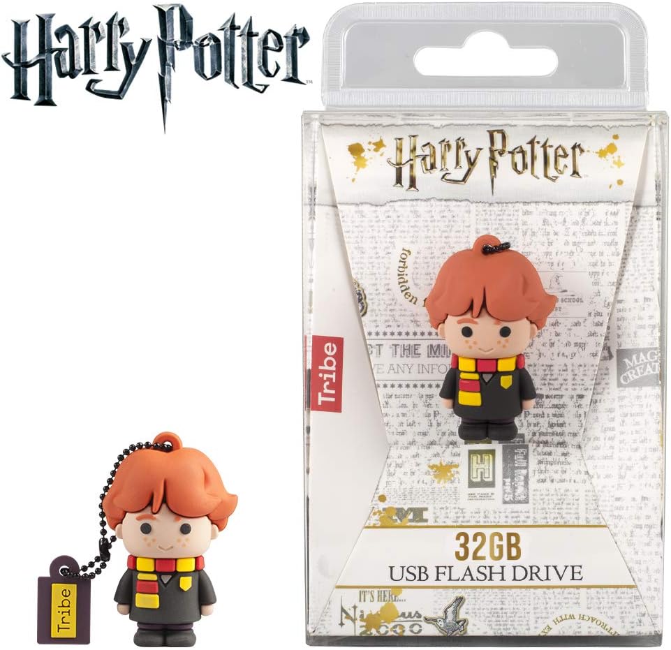 Tribe - Clé USB 32 Go Harry Potter - Mémoire Flash Drive 2.0, Personnage Saga Harry Potter, Clé USB Compatible avec Windows, Linux et Mac