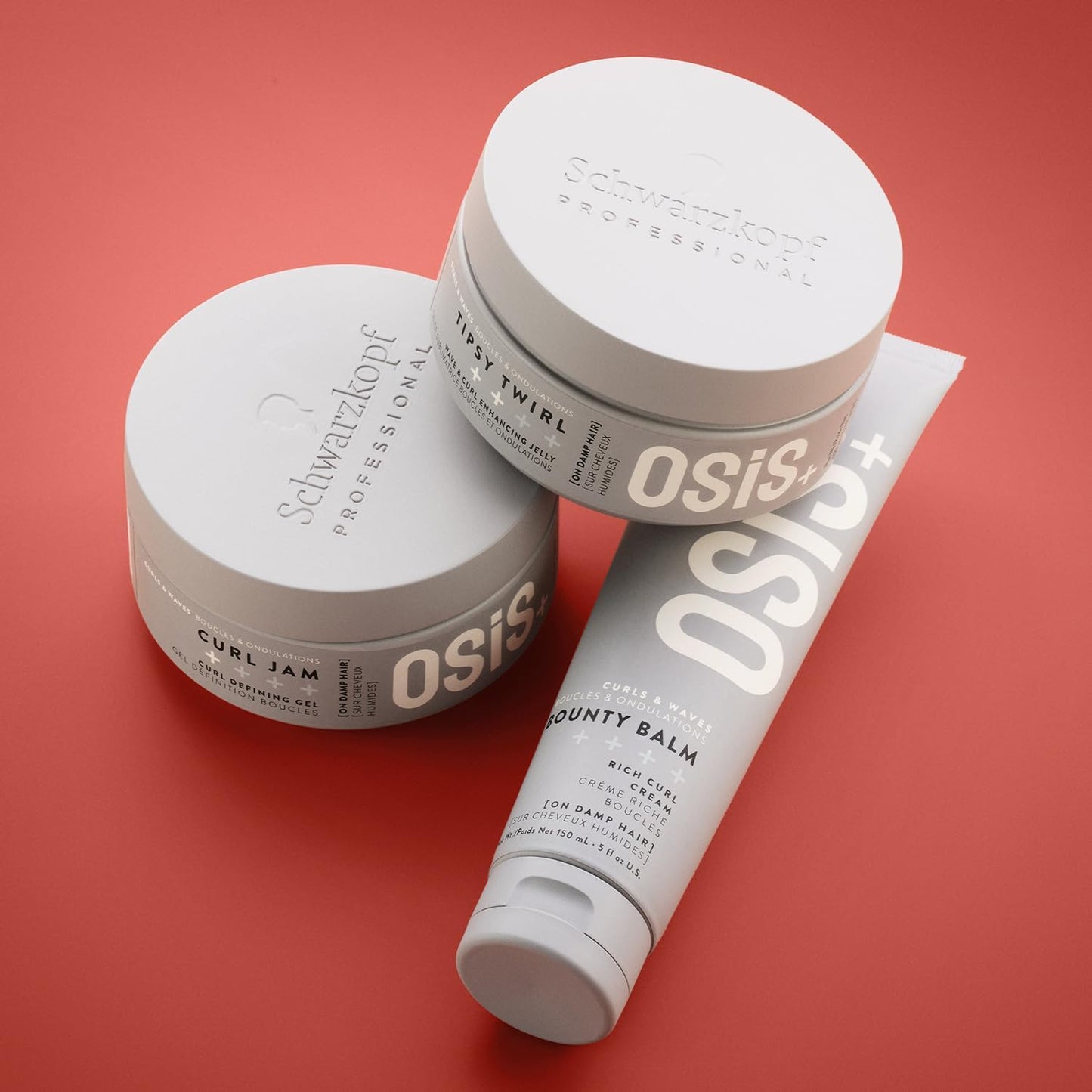 Schwarzkopf Professional OSiS Tipsy Twirl Gelée Pour Cheveux Bouclés Et Ondulés Forte Définition Volume Légèreté Protection Contre L'Humidité Fixation Normale 300 ml