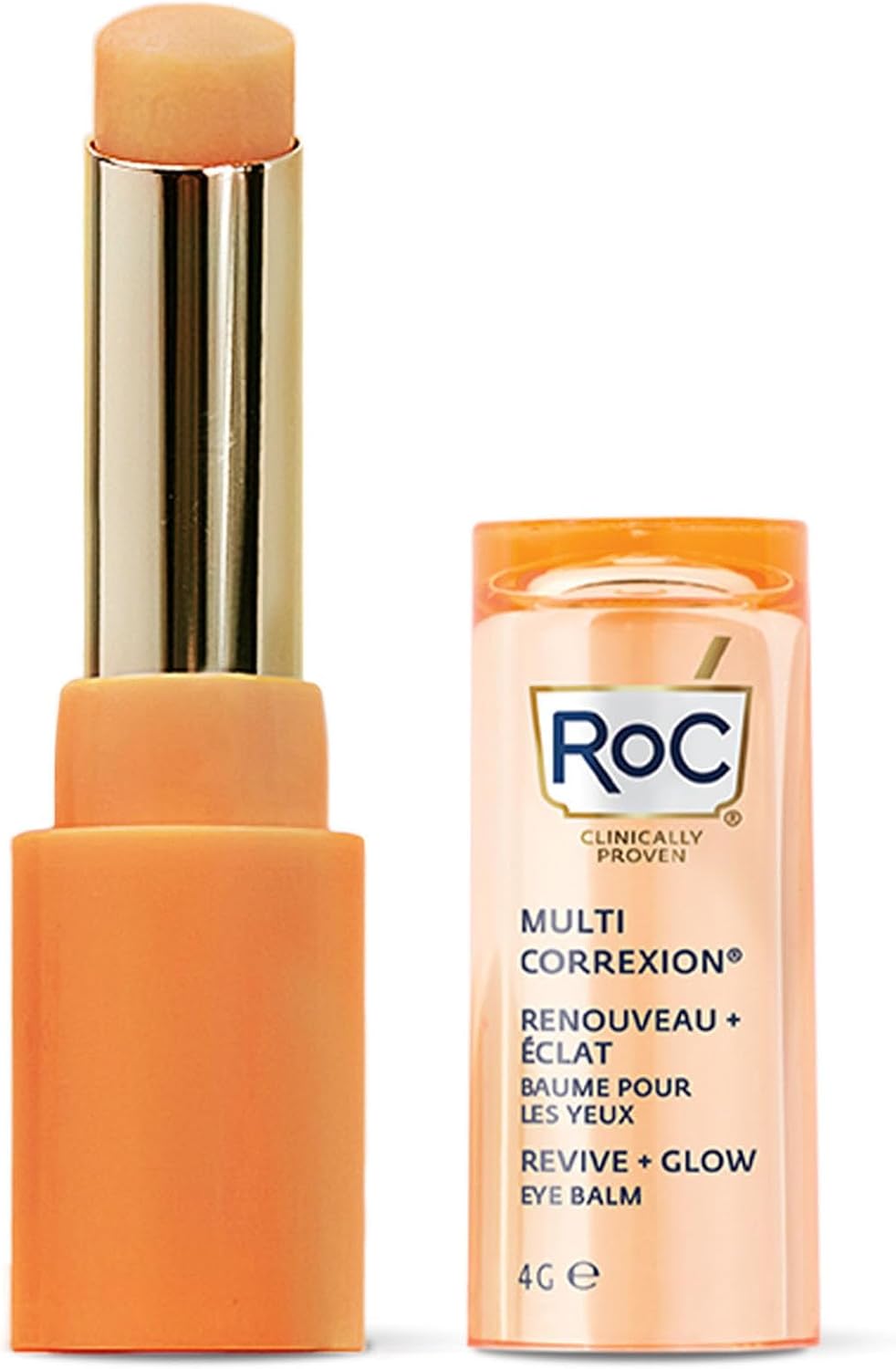 RoC - Multi Correxion Revive + Glow Sérum de Nuit Lissant à la Vitamine C - Anti-rides et Vieillissement -Anti-Âge - Réduction des Points Noirs - 30 Capsules