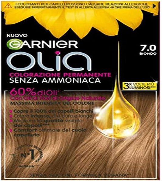 Garnier Olia Hair Dye No. 7.0 Blonde Multicolore