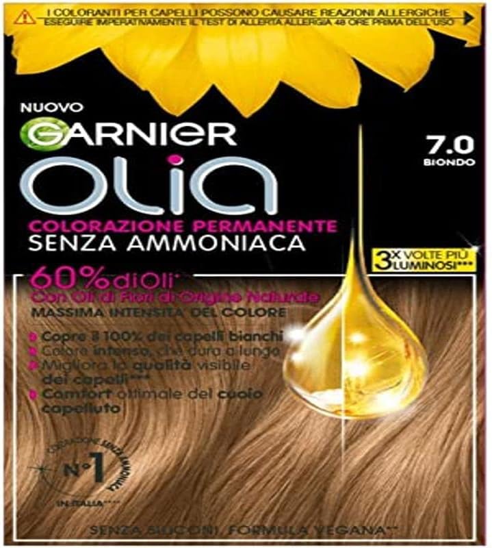 Garnier Olia Hair Dye No. 7.0 Blonde Multicolore