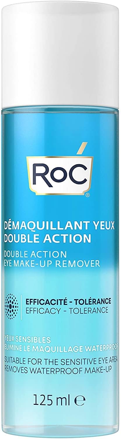 RoC - Démaquillant au Lait 3 en 1 - Nettoie, Tonifie et Hydrate - Élimine le Maquillage Waterproof - Tous Types de Peau - 400 ml