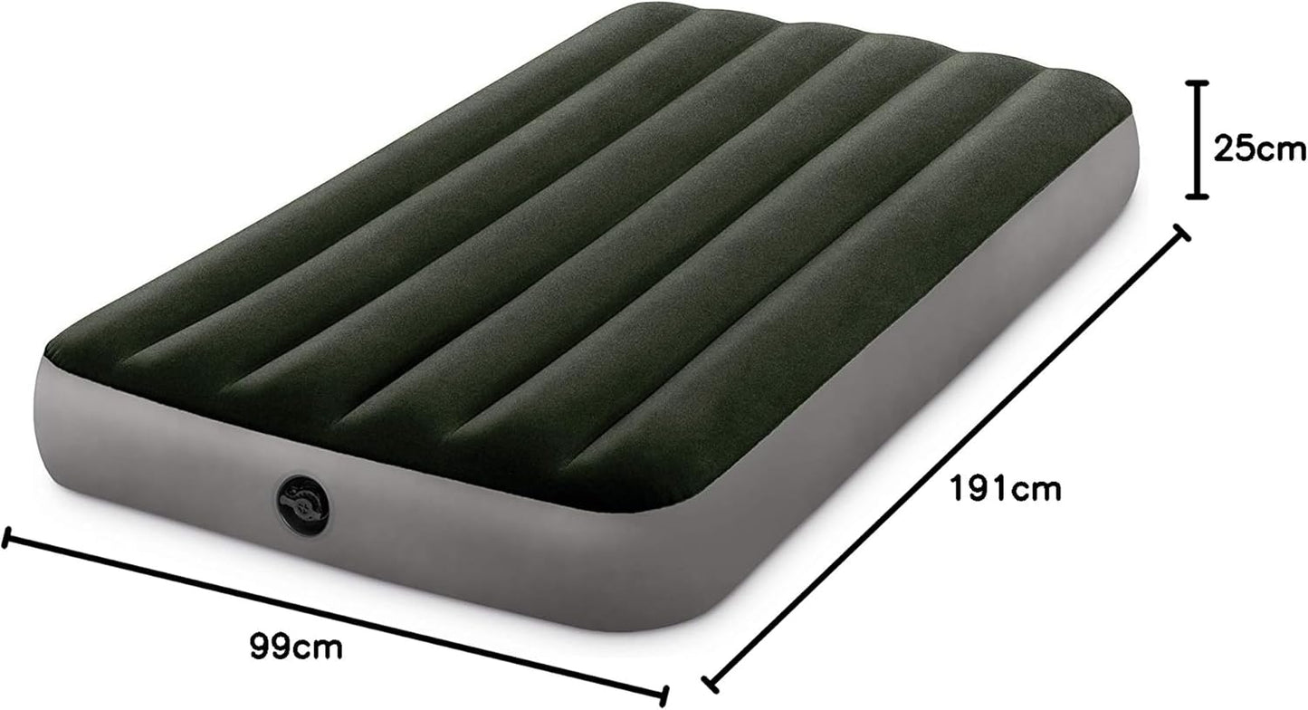 INTEX Matelas prestige downy 1 place large Fiber-Tech