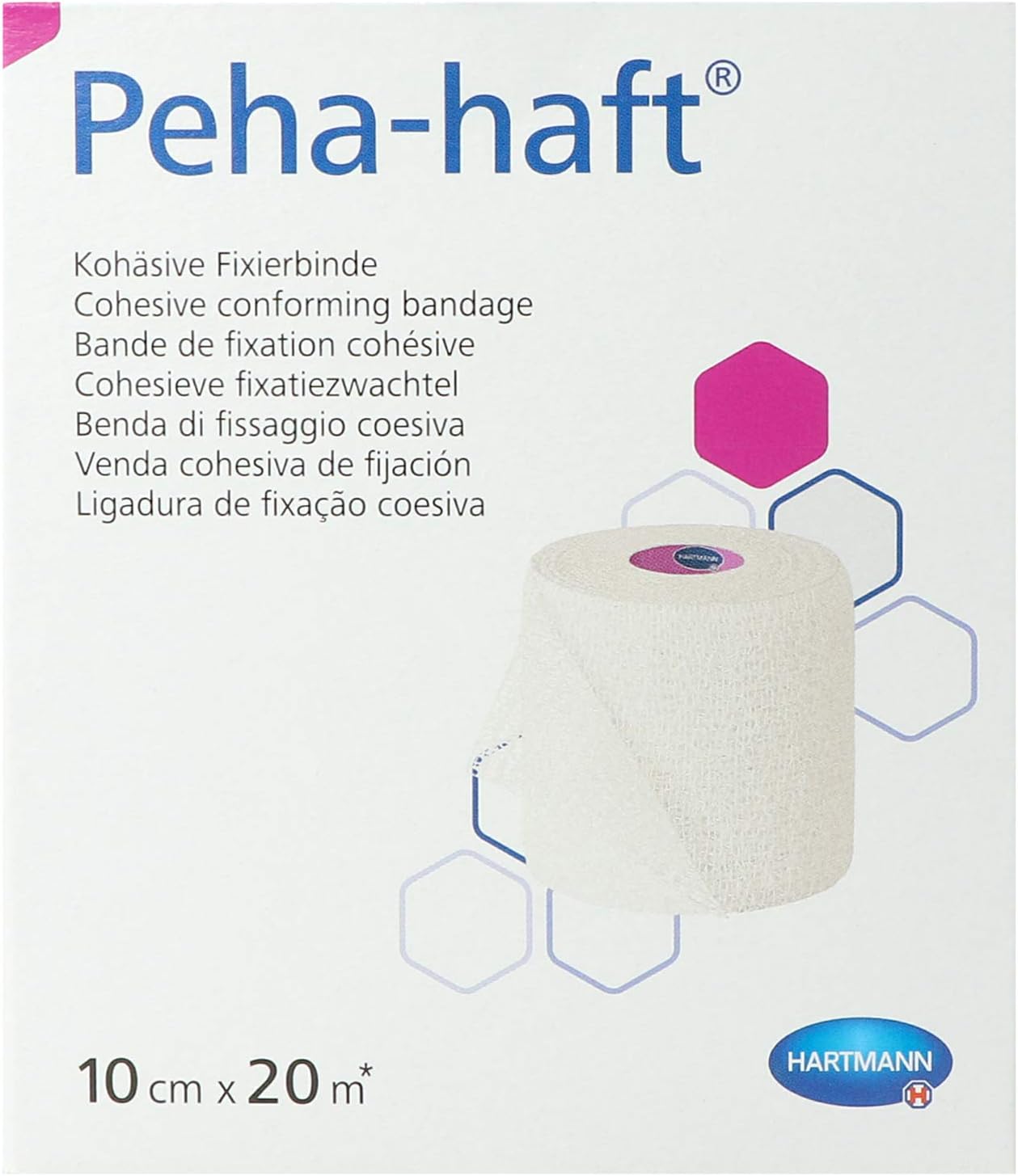 Hartmann Peha-Haft Bandage Compressive Sans Latex, 20 m x 10 cm