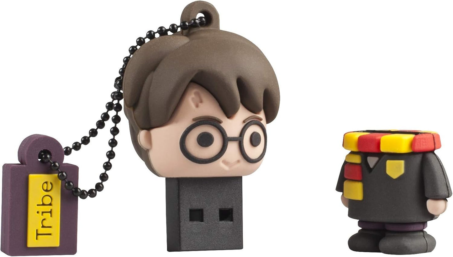 Tribe - Clé USB 32 Go Harry Potter - Mémoire Flash Drive 2.0, Personnage Saga Harry Potter, Clé USB Compatible avec Windows, Linux et Mac