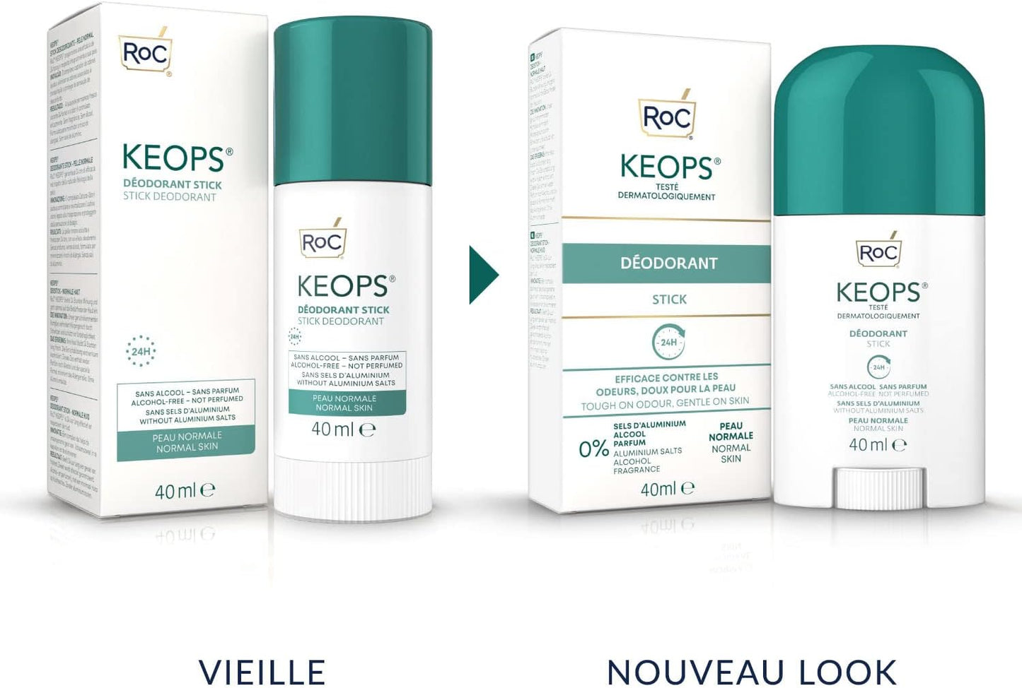 RoC Déodorant en stick, Keops 24H, 40 ml