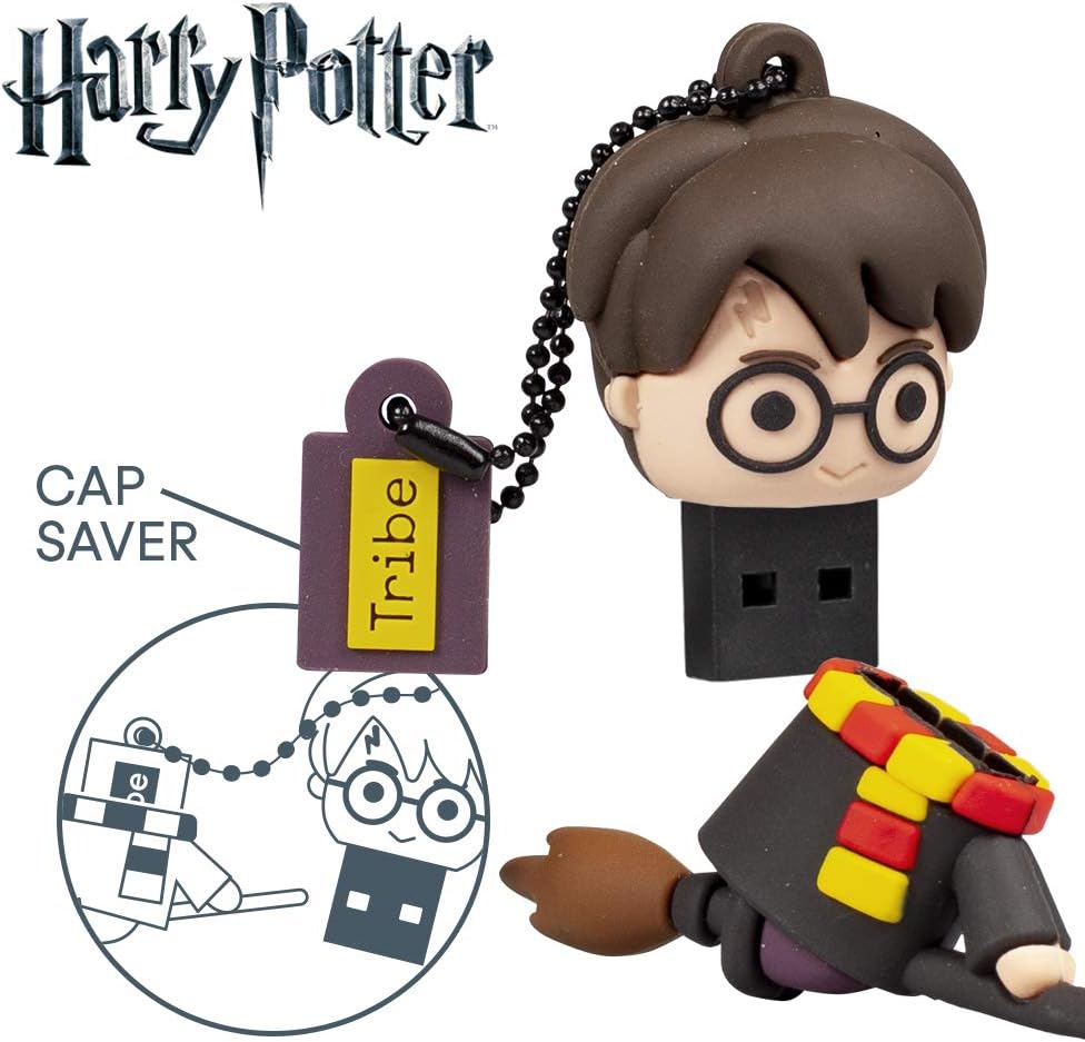 Tribe - Clé USB 32 Go Harry Potter - Mémoire Flash Drive 2.0, Personnage Saga Harry Potter, Clé USB Compatible avec Windows, Linux et Mac
