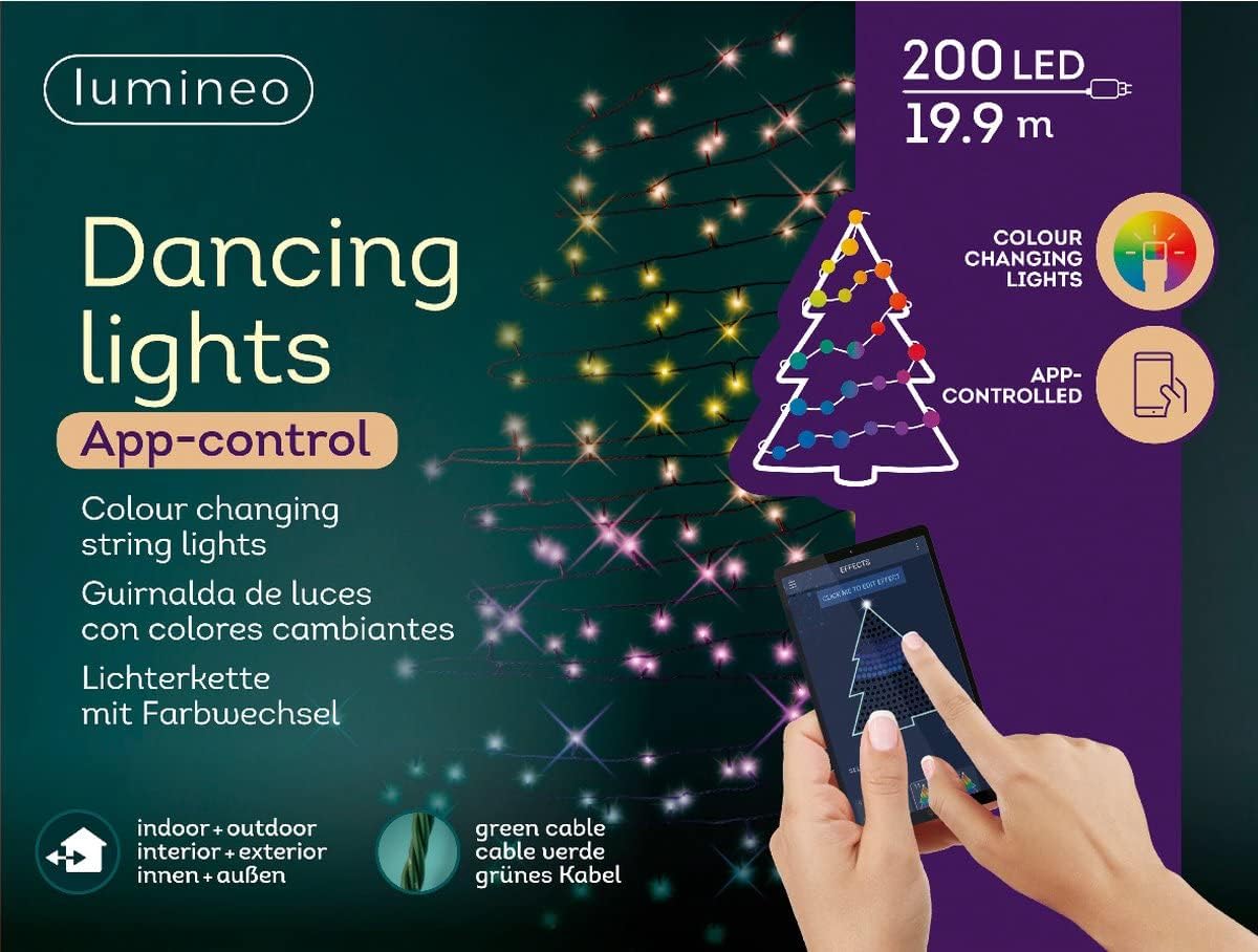Lumineo LED Fairy Lights 24.8 m Multi-Coloured