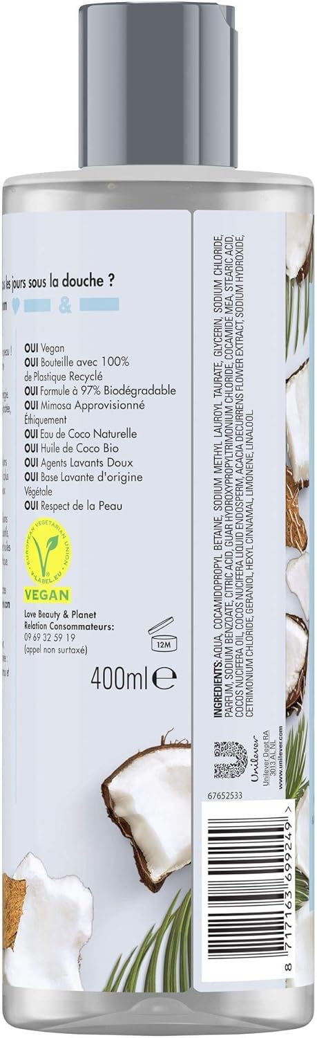 Love Beauty And Planet Love Beauty and Planet Gel Douche Rafraîchissant Pluie 400 ml