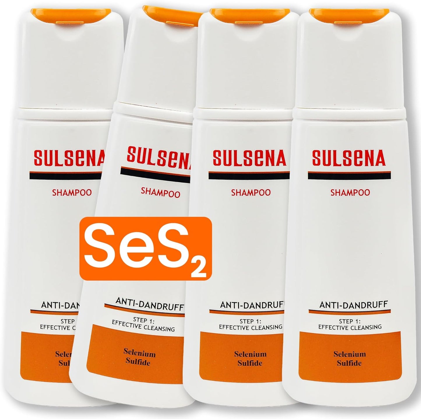 Shampoing Anti Pellicule SULSENA - Sans Sulfate - Pour Hommes et Femmes - Soulage Démangeaisons et Régule Sébum - Efficace Contre les Pellicules - Shampoing pour Cheveux - Anti Pellicule