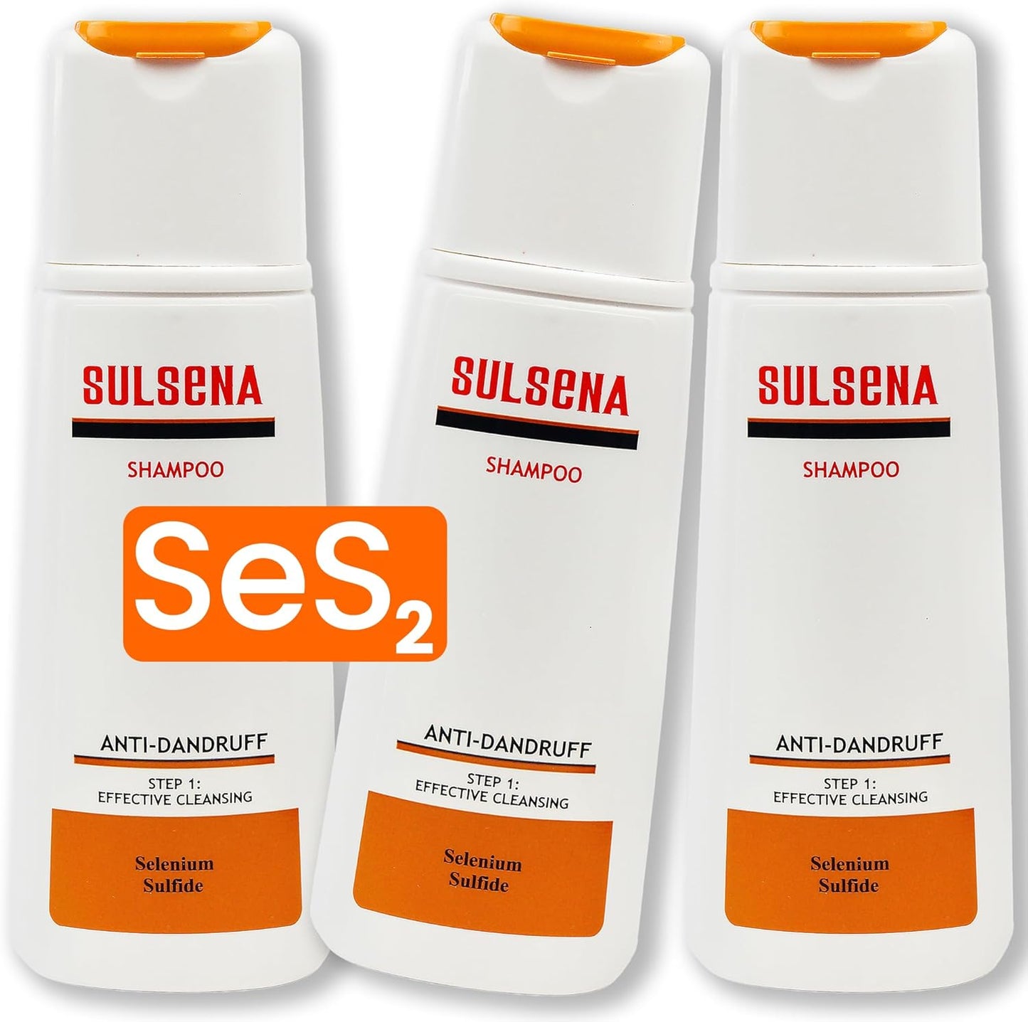 Shampoing Anti Pellicule SULSENA - Sans Sulfate - Pour Hommes et Femmes - Soulage Démangeaisons et Régule Sébum - Efficace Contre les Pellicules - Shampoing pour Cheveux - Anti Pellicule