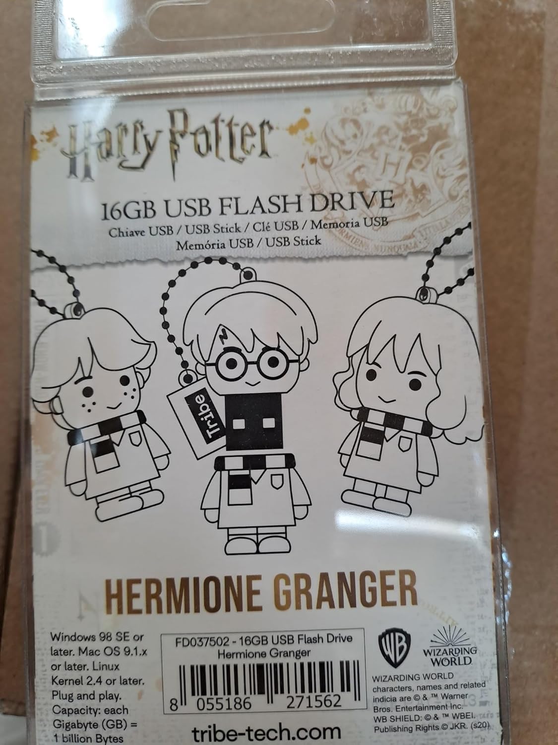 Tribe - Clé USB 32 Go Harry Potter - Mémoire Flash Drive 2.0, Personnage Saga Harry Potter, Clé USB Compatible avec Windows, Linux et Mac