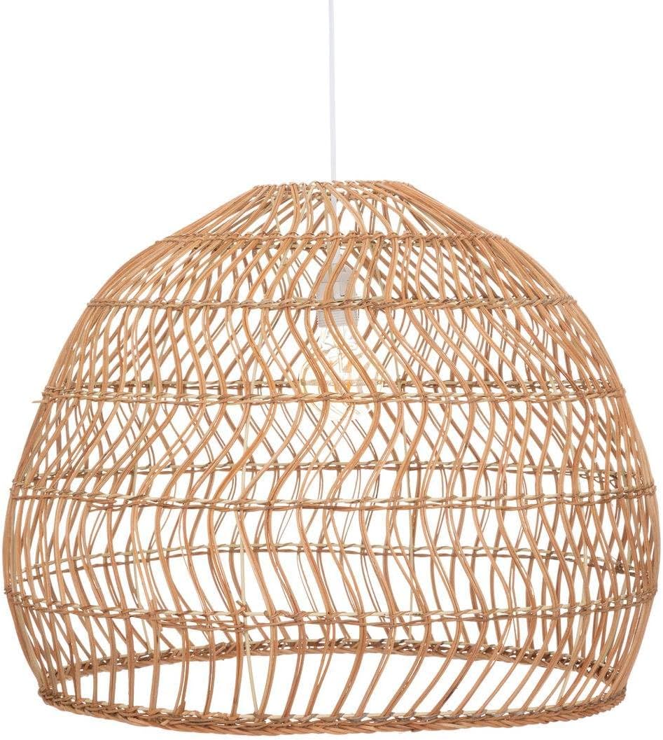Atmosphera "Joy" Pendant Light Rattan and Metal Diameter 58 cm