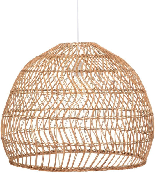 Atmosphera "Joy" Pendant Light Rattan and Metal Diameter 58 cm