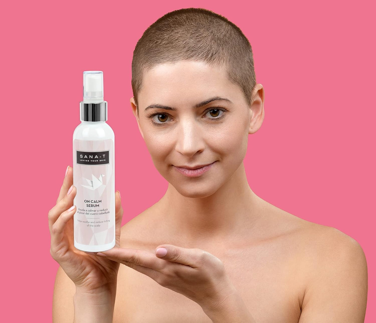SANA-T ON CALM SERUM 125ml | Apaisant et protecteur, aide à réduire les démangeaisons du cuir chevelu dans les traitements contre le cancer | Sans parabènes, silicones ni parfum