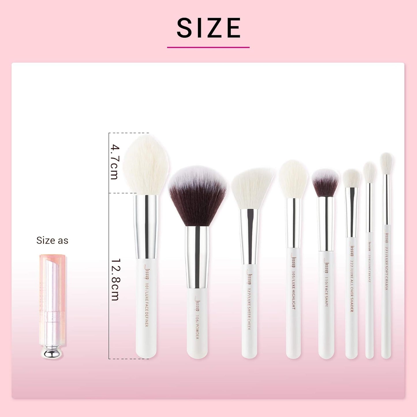 Jessup Pinceaux Maquillages 25pcs Ensemble Picneau à Maquillage Professionnel Pinceau Teint,Poudre,Fard à Paupières,Eye-Liner,Correcteur Pinceaux Kit Synthétiques Naturelles Noir/Or Rose T155