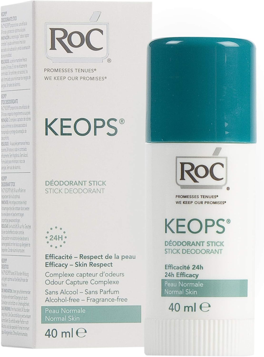 RoC Keops 24H Deodorant Stick, 40 ml