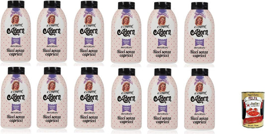Italian Gourmet E.R. Adorn Vintage Supreme Lot de 12 crèmes anti-frisottis Effet ML. 200 + Polpa italien 400 g