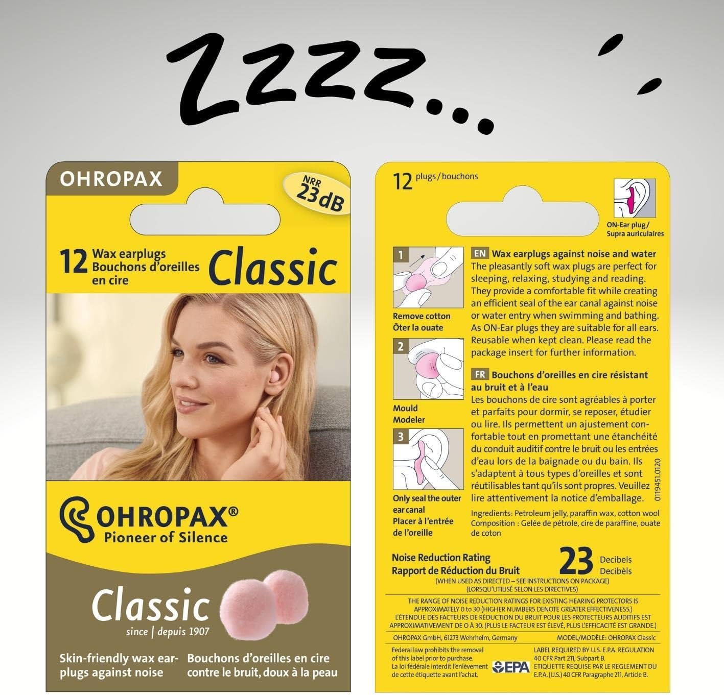 OHROPAX Lot de 12 étuis de protection