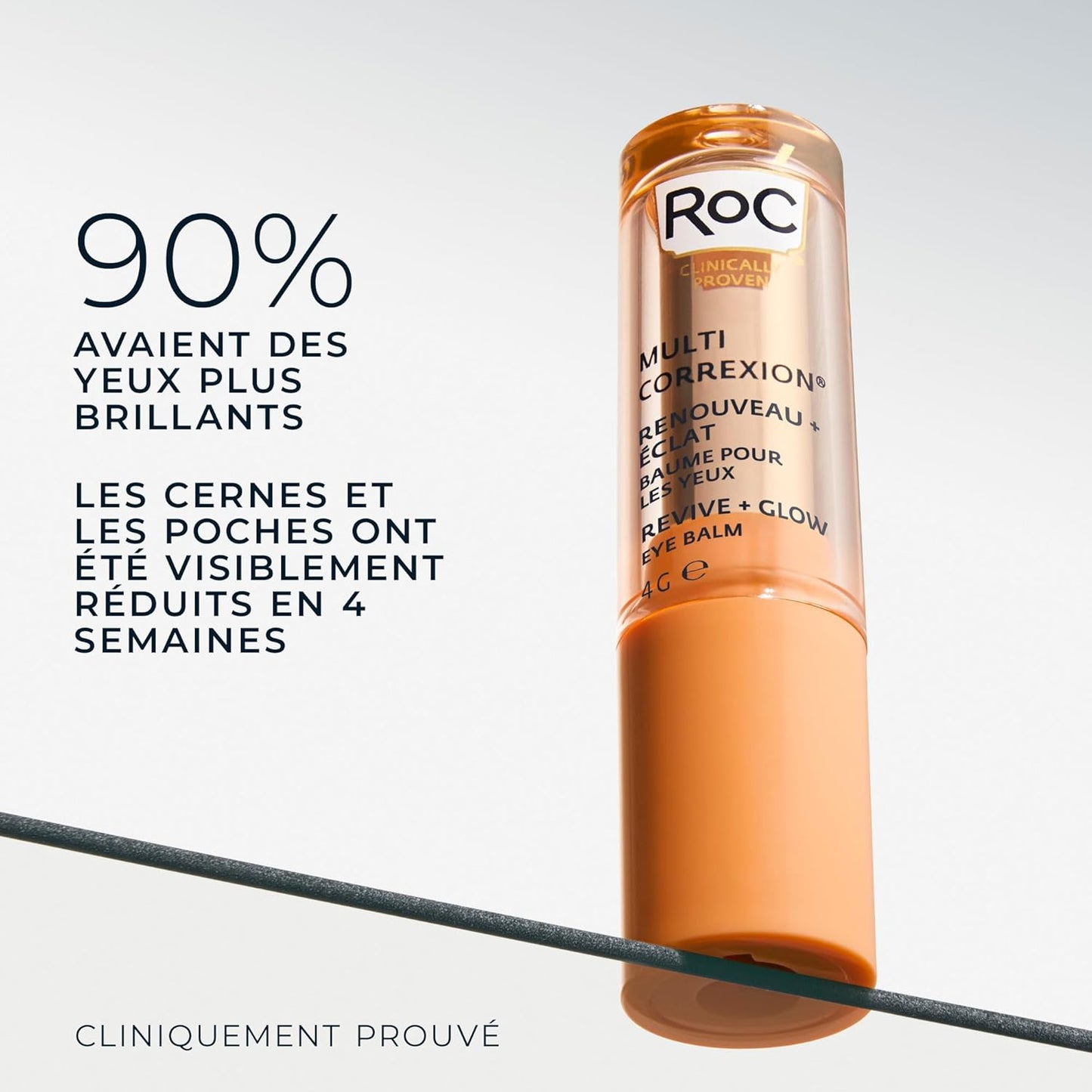 RoC - Multi Correxion Revive + Glow Sérum de Nuit Lissant à la Vitamine C - Anti-rides et Vieillissement -Anti-Âge - Réduction des Points Noirs - 30 Capsules