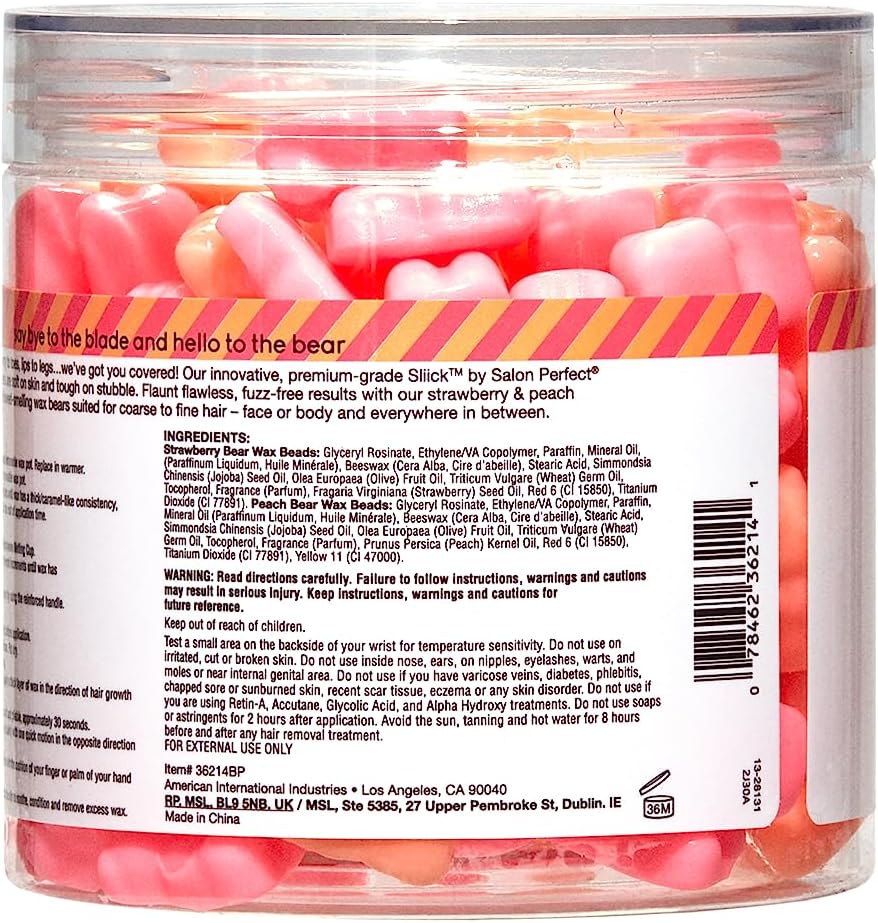 Sliick Wax Gummy Bears 226 g - Cire à épiler - Épilation corps et visage - Adultes Mixte