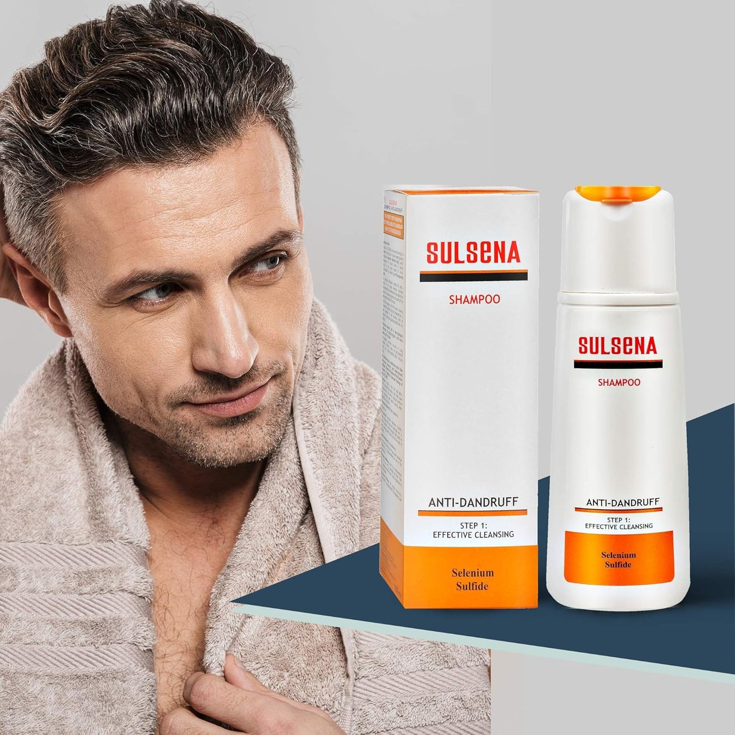 Shampoing Anti Pellicule SULSENA - Sans Sulfate - Pour Hommes et Femmes - Soulage Démangeaisons et Régule Sébum - Efficace Contre les Pellicules - Shampoing pour Cheveux - Anti Pellicule
