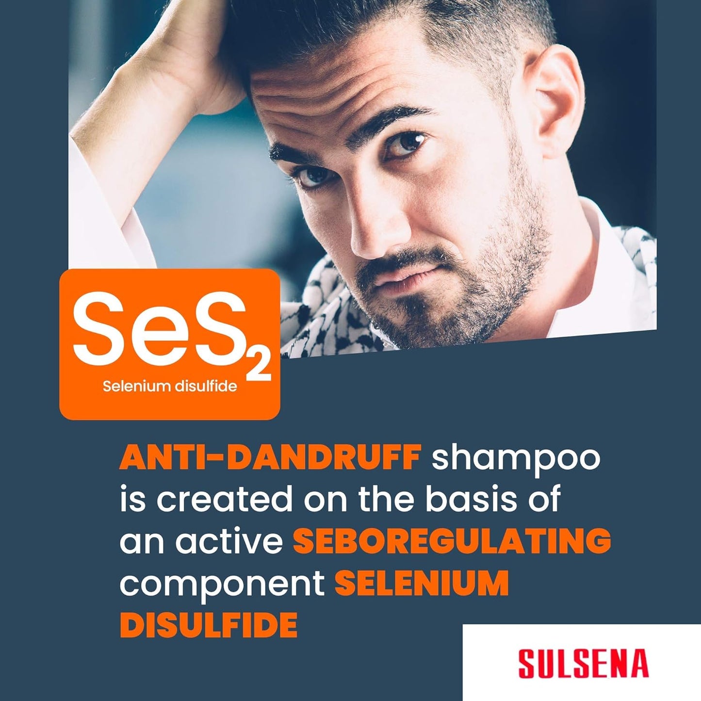 Shampoing Anti Pellicule SULSENA - Sans Sulfate - Pour Hommes et Femmes - Soulage Démangeaisons et Régule Sébum - Efficace Contre les Pellicules - Shampoing pour Cheveux - Anti Pellicule