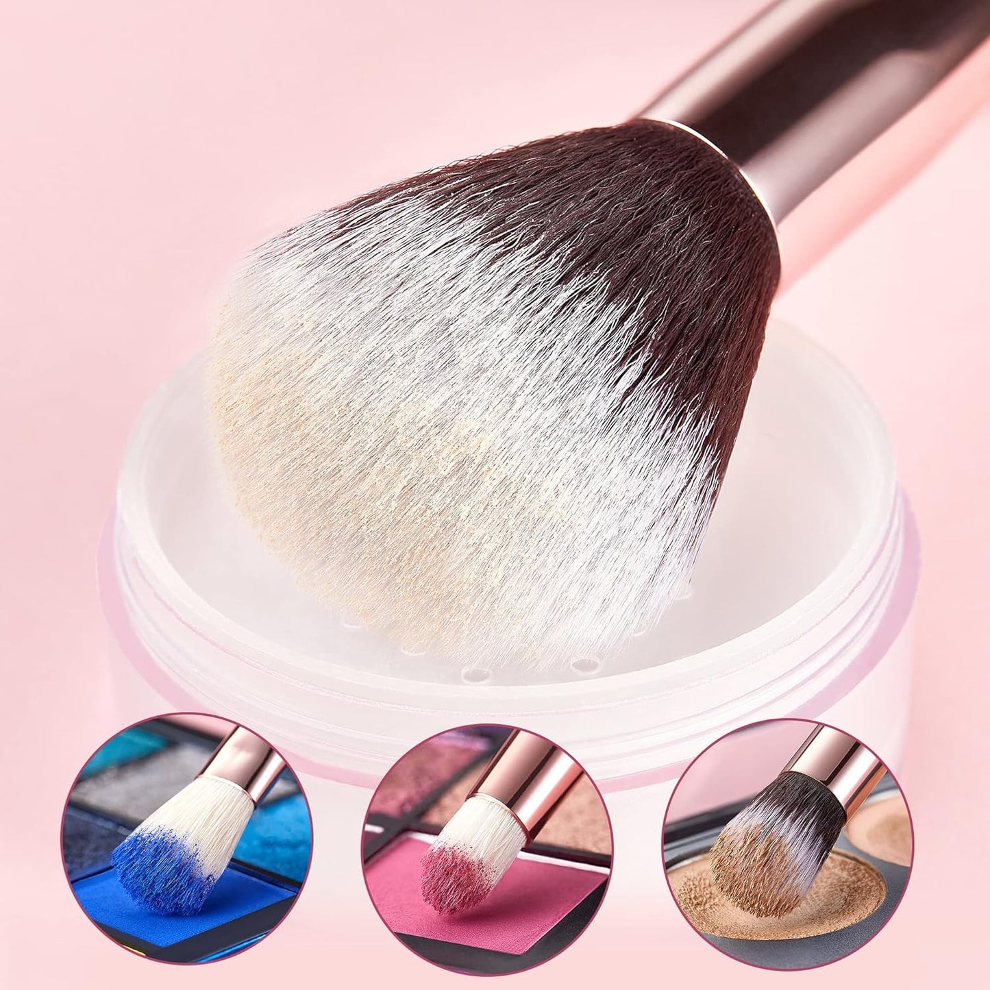 Jessup Pinceaux Maquillages 25pcs Ensemble Picneau à Maquillage Professionnel Pinceau Teint,Poudre,Fard à Paupières,Eye-Liner,Correcteur Pinceaux Kit Synthétiques Naturelles Noir/Or Rose T155