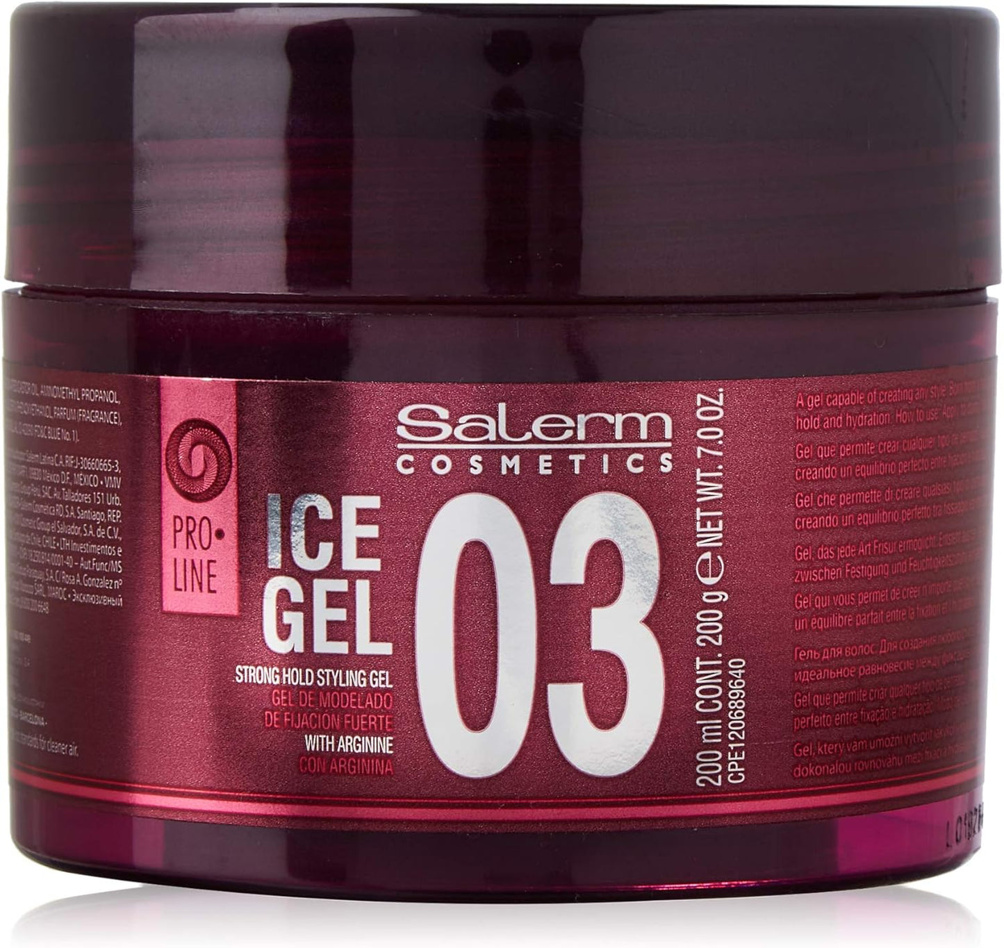 Salerm Ice Gel Strong Hold Styling Gel de Fixation