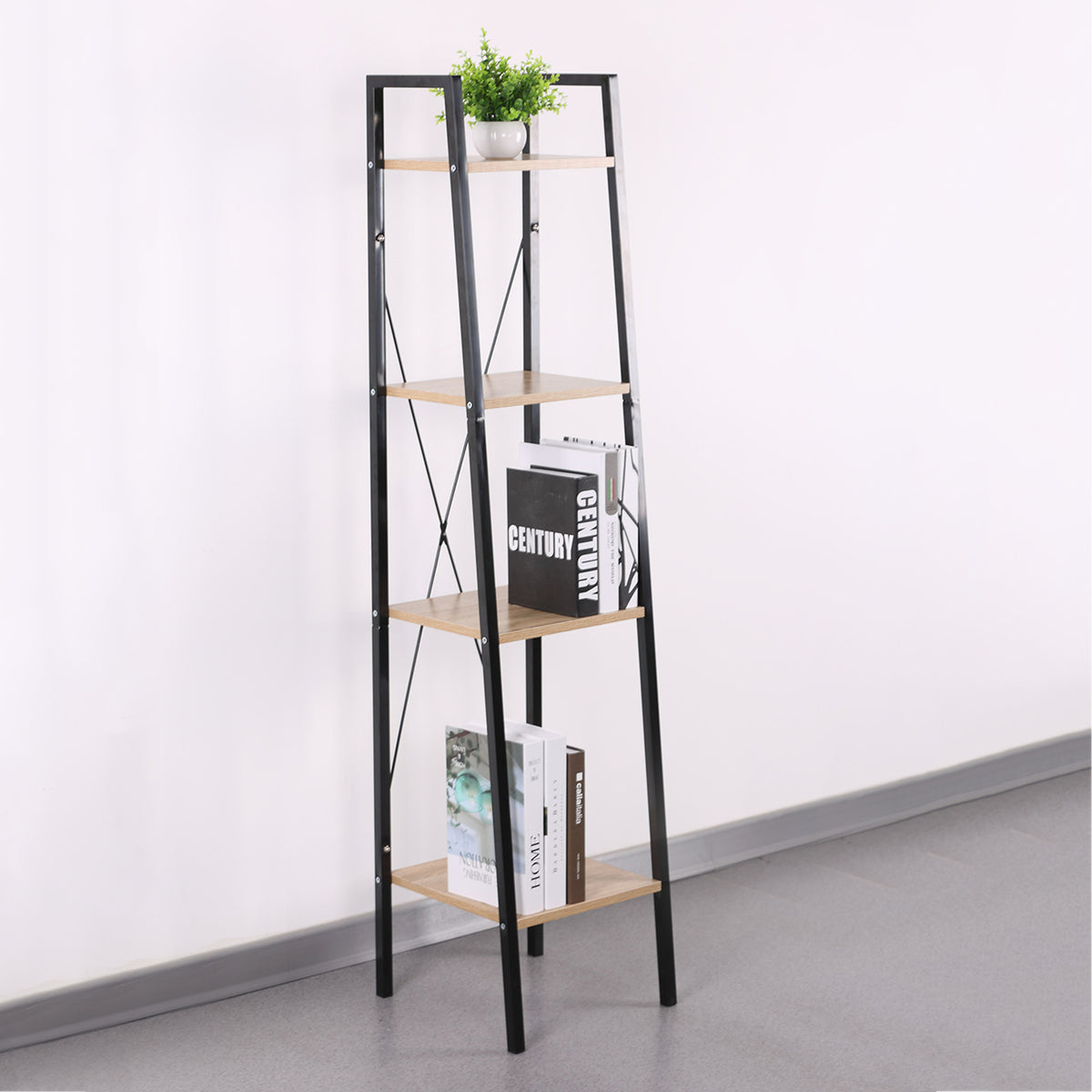 ETAGERE BOIS ET METAL LOKA