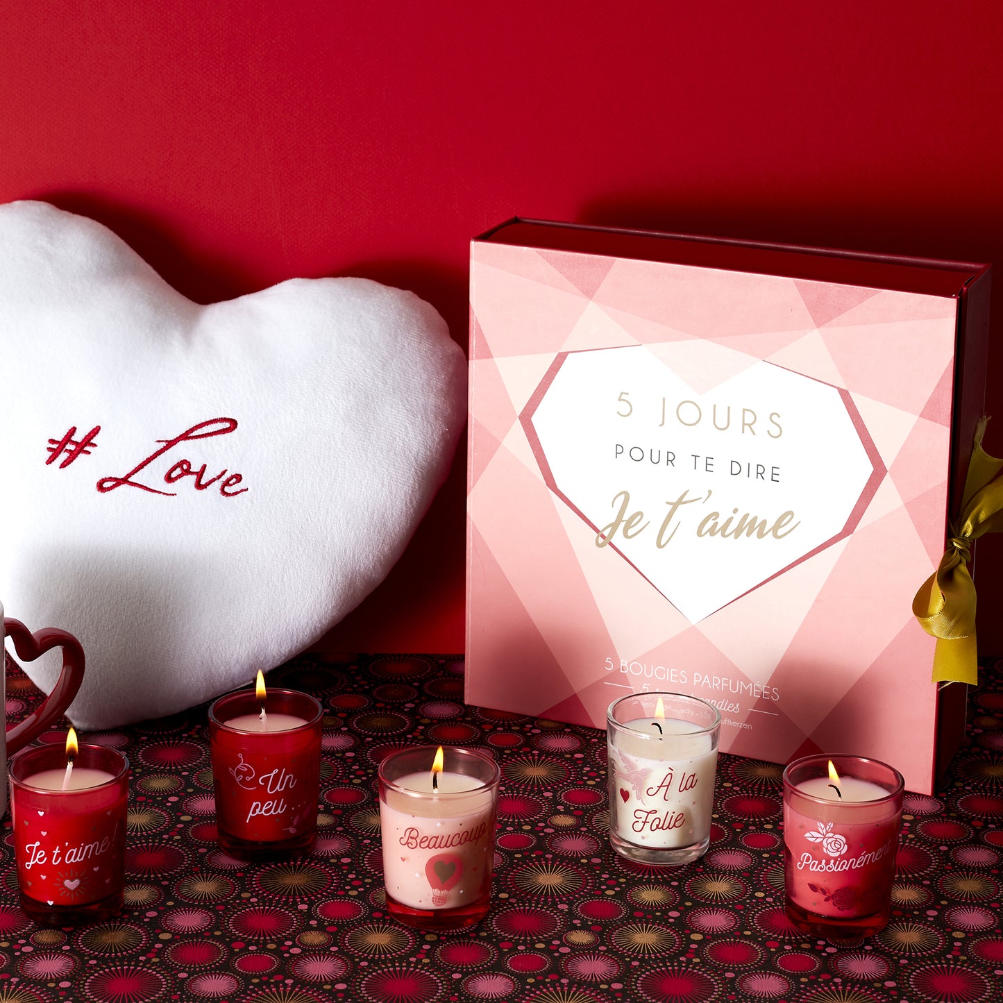 Bougie Parfumee X5 Calendrier Mots D Amour