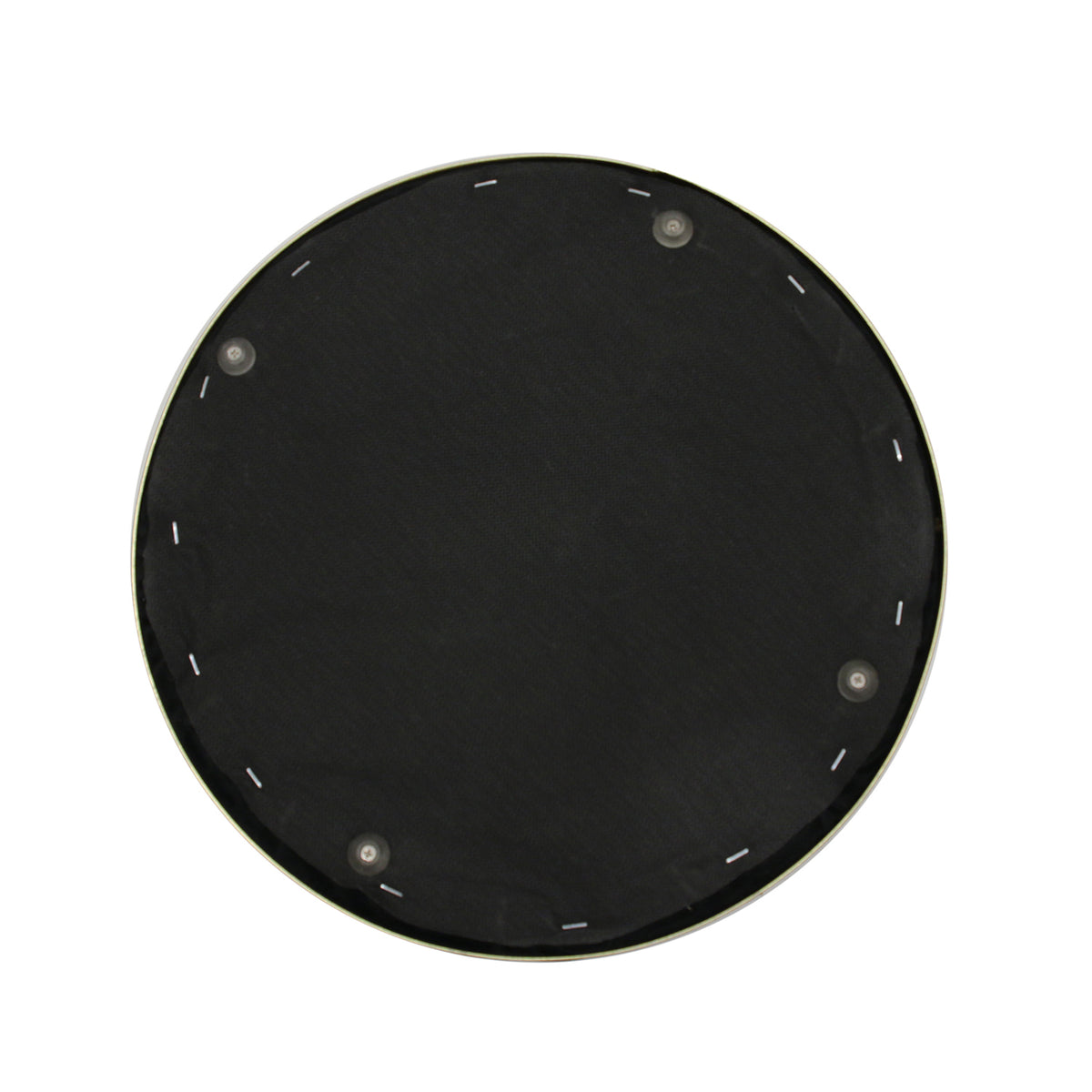 Pouf Velours Lisere Metal Noir