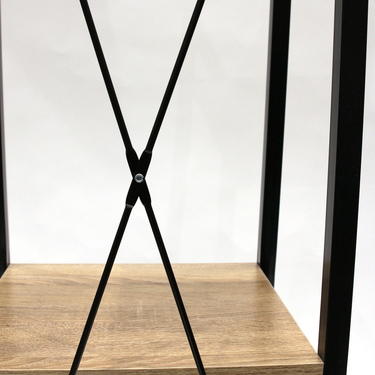 Etagere Bois Et Metal Loka 148X34X32