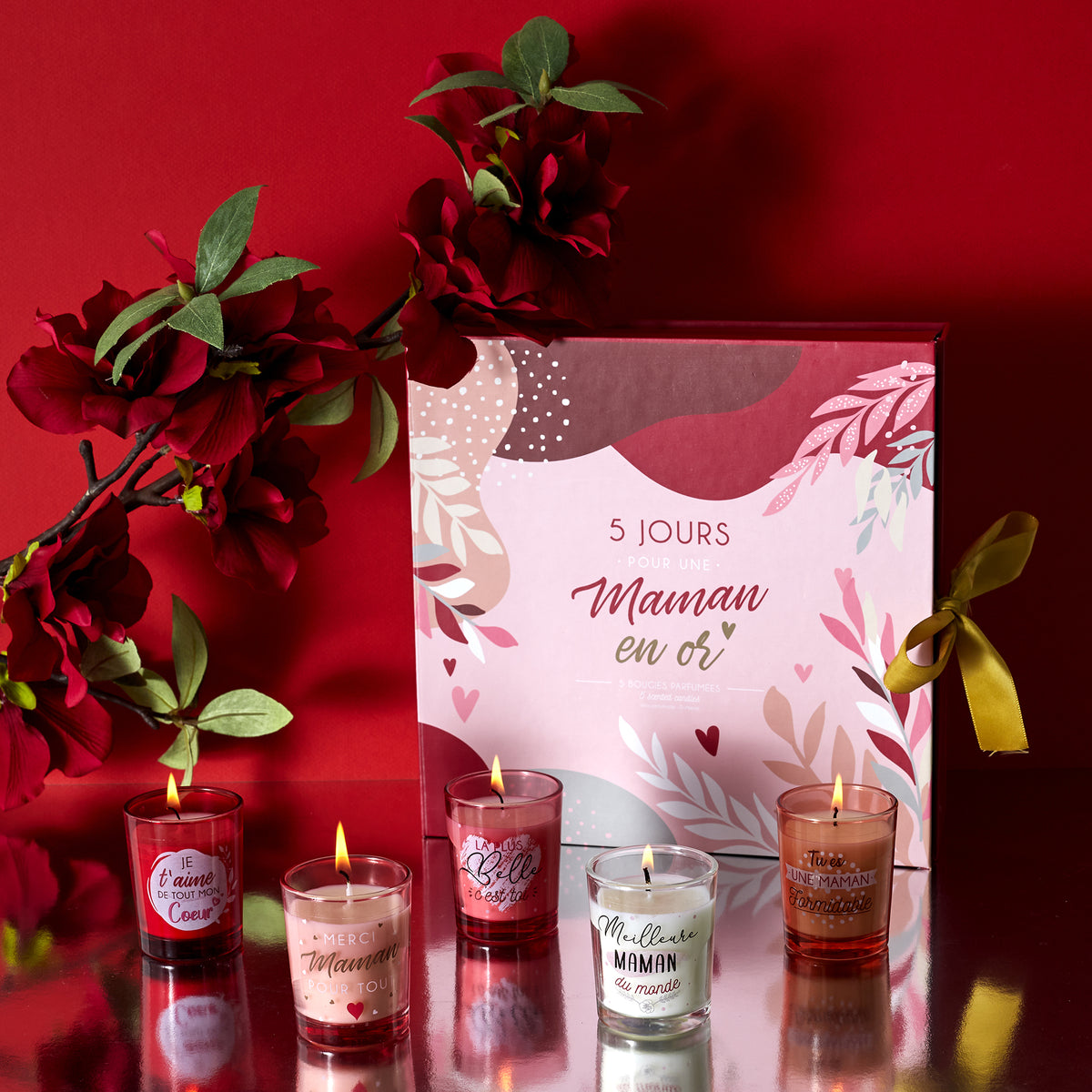 Bougie Parfumee X5 Calendrier Maman