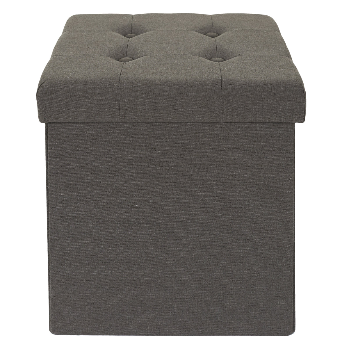 Coffre Pouf Pliable Eleonor Gris